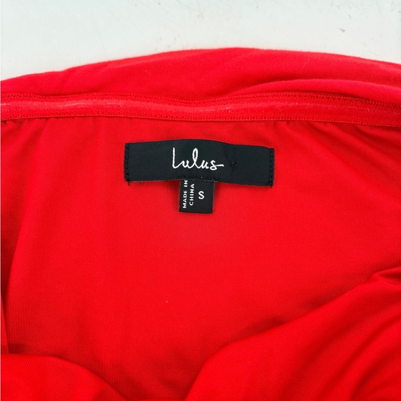 Lulus Red Strapless Homecoming Dress S Brilliant Red Prom fitted corset - Picture 5 of 5